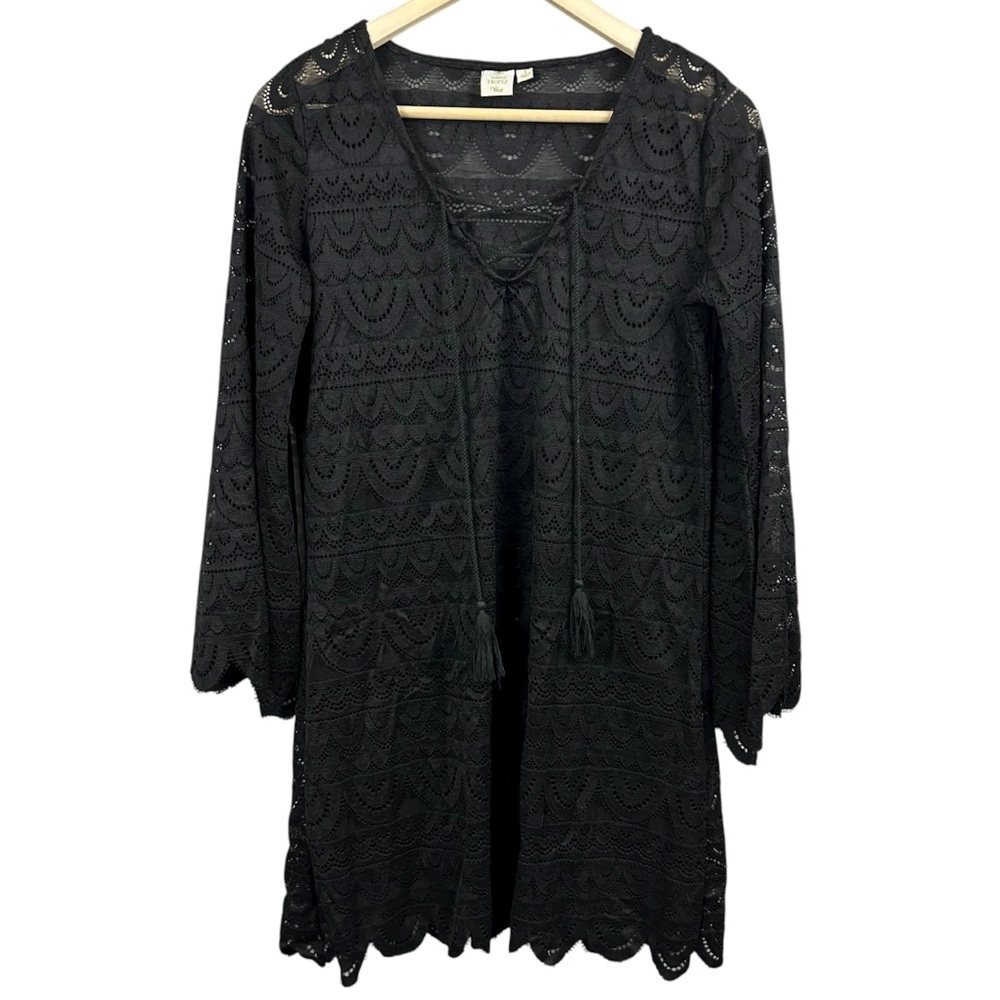 Saint Tropez West Black Tunic Cover-Up Size Small